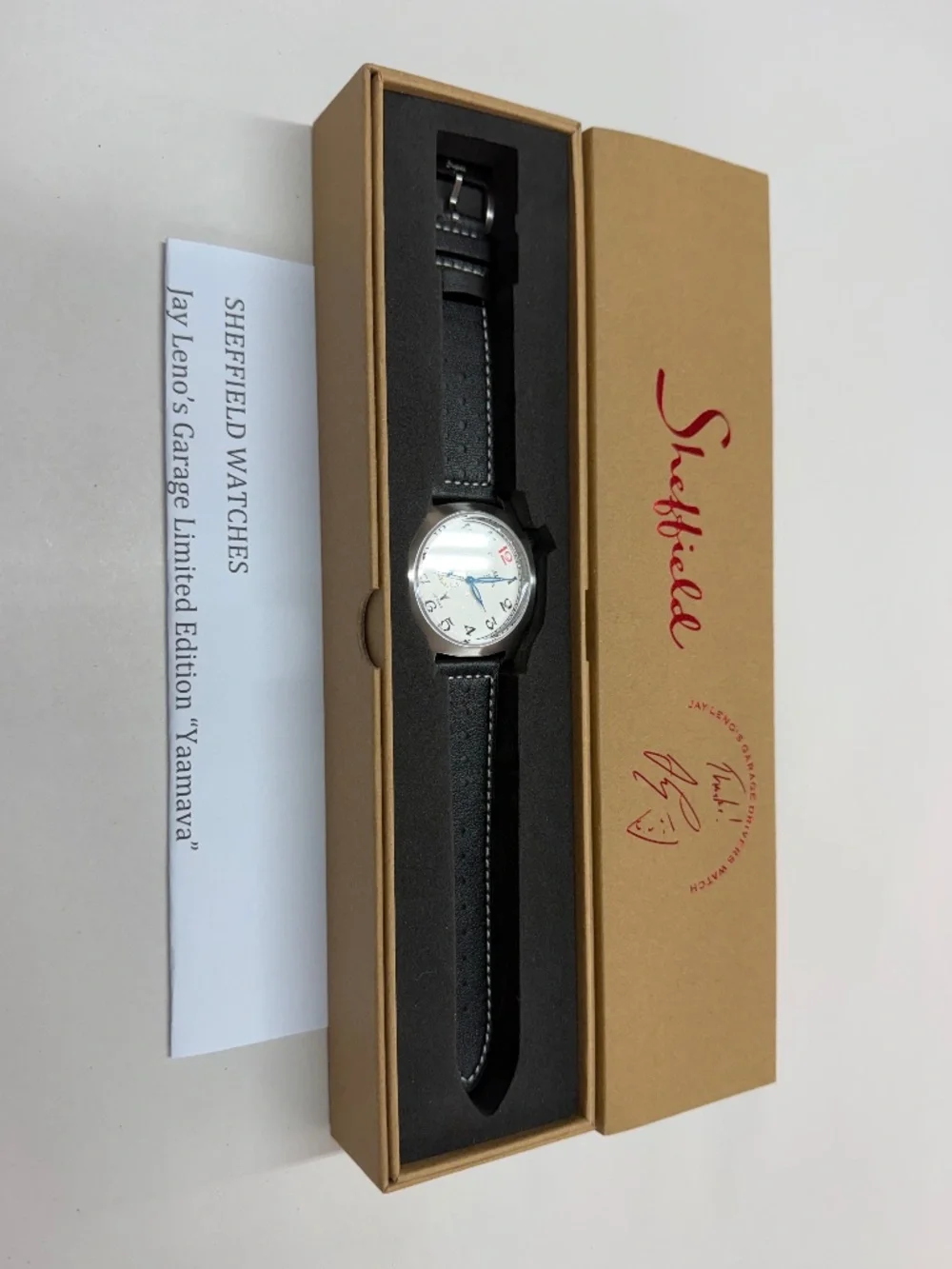 Jay Leno's Garage Limited Edition Driver's Sheffield Watch for Yamaava Casino